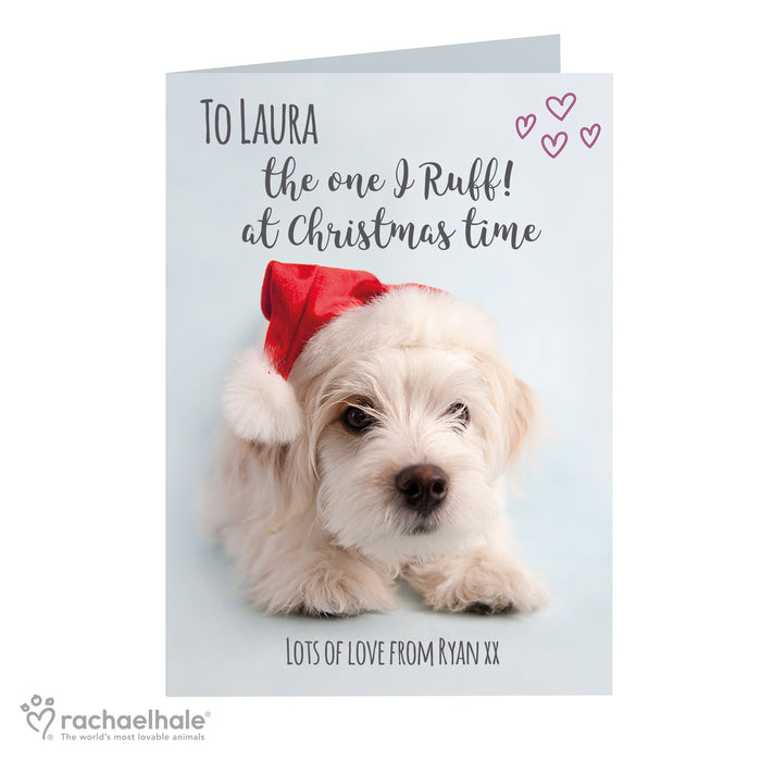 Personalised Rachael Hale Terrier Christmas Card - The Gift Cabin UK