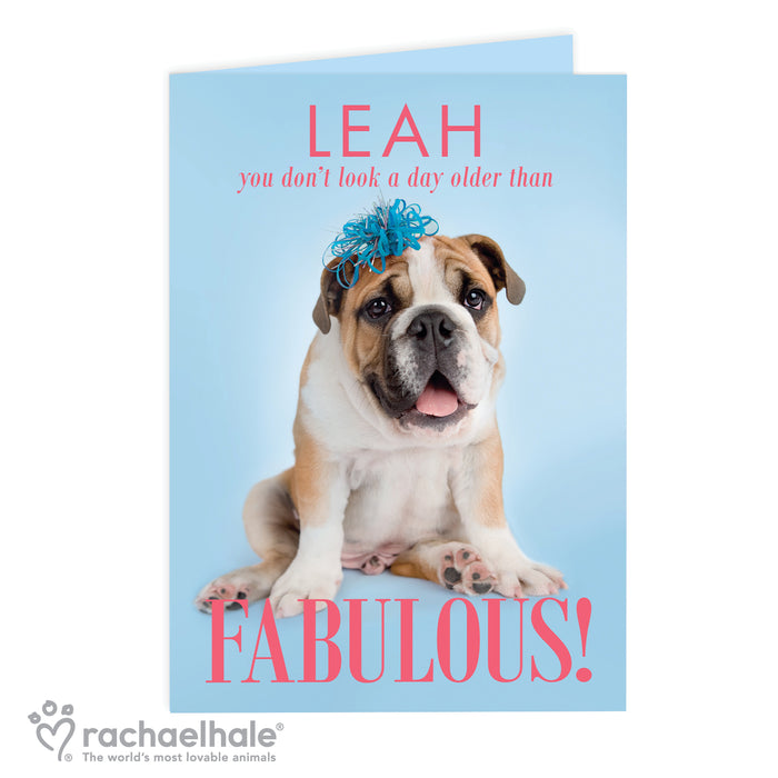 Personalised Rachael Hale Fabulous Birthday Card - The Gift Cabin UK