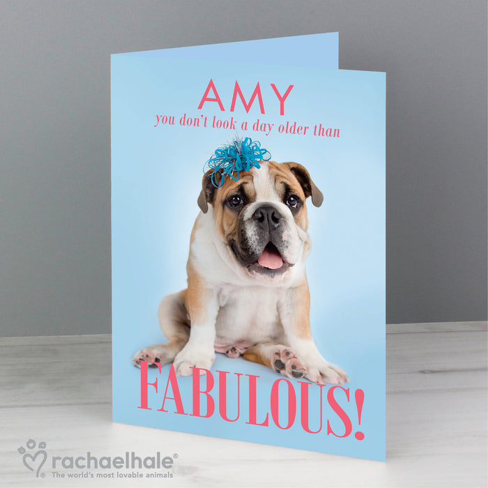 Personalised Rachael Hale Fabulous Birthday Card - The Gift Cabin UK