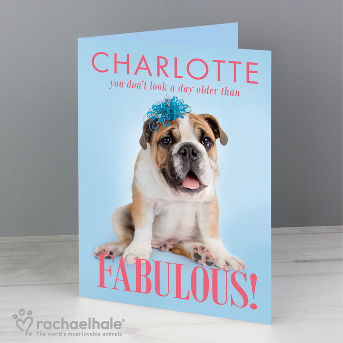 Personalised Rachael Hale Fabulous Birthday Card - The Gift Cabin UK