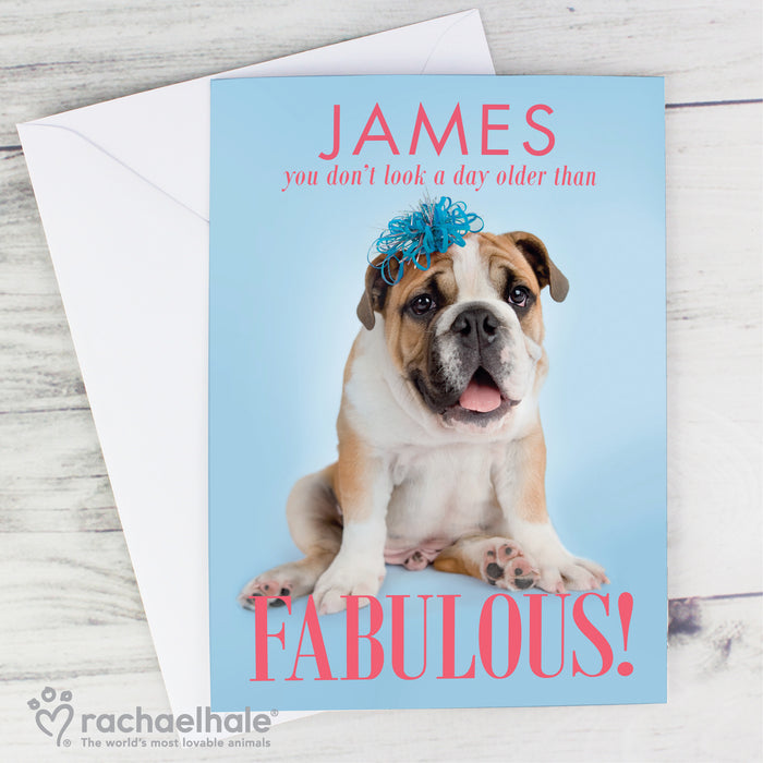 Personalised Rachael Hale Fabulous Birthday Card - The Gift Cabin UK