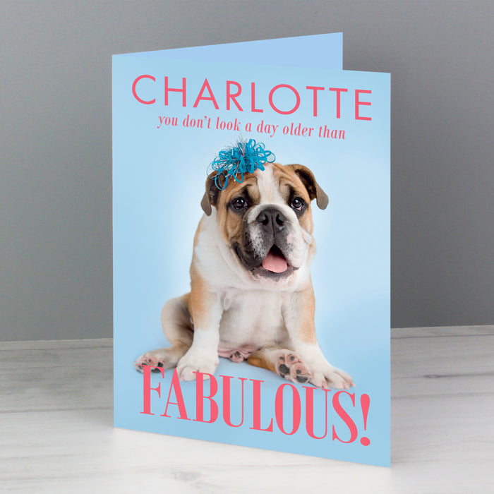 Personalised Rachael Hale Fabulous Birthday Card - The Gift Cabin UK