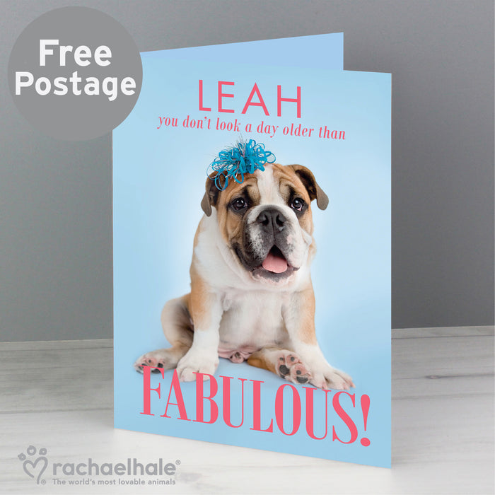 Personalised Rachael Hale Fabulous Birthday Card - The Gift Cabin UK