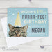 Personalised Rachael Hale Purr-fect Birthday Card - The Gift Cabin UK