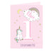 Personalised Baby Unicorn Birthday Age Card - The Gift Cabin UK