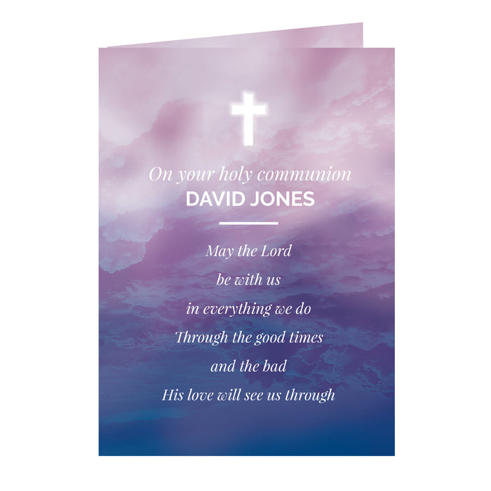 Personalised In Loving Memory Cross Card - The Gift Cabin UK