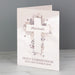 Personalised Floral Cross Card - The Gift Cabin UK