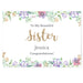 Personalised Gold Floral Watercolour Card - The Gift Cabin UK