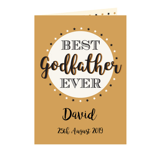 Personalised Best Godfather Card - The Gift Cabin UK