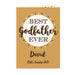 Personalised Best Godfather Card - The Gift Cabin UK