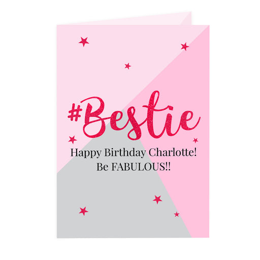 Personalised #Bestie Card - The Gift Cabin UK