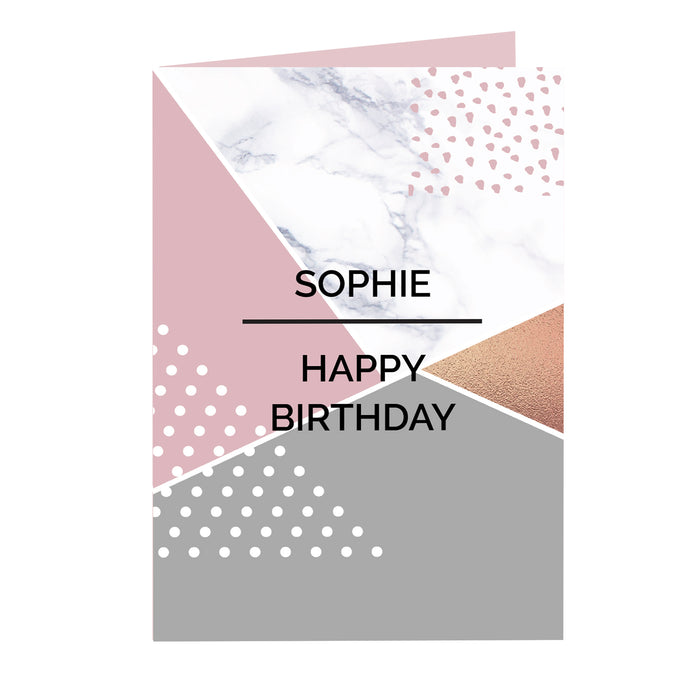 Personalised Geometric Card - The Gift Cabin UK