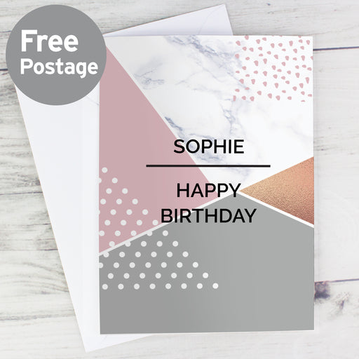 Personalised Geometric Card - The Gift Cabin UK