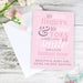 Personalised '10 Little Fingers' Pink Baby Card - The Gift Cabin UK