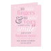 Personalised '10 Little Fingers' Pink Baby Card - The Gift Cabin UK