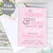 Personalised '10 Little Fingers' Pink Baby Card - The Gift Cabin UK