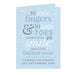 Personalised '10 Little Fingers' Blue Baby Card - The Gift Cabin UK