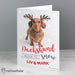 Personalised Rachael Hale Christmas Dachshund Through the Snow Card - The Gift Cabin UK