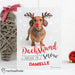 Personalised Rachael Hale Christmas Dachshund Through the Snow Card - The Gift Cabin UK