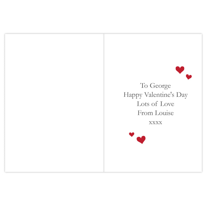 Personalised Be My Valentine Card - The Gift Cabin UK