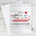 Personalised Be My Valentine Card - The Gift Cabin UK