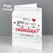 Personalised Be My Valentine Card - The Gift Cabin UK