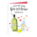 Personalised 'Gin to My Tonic' Card - The Gift Cabin UK