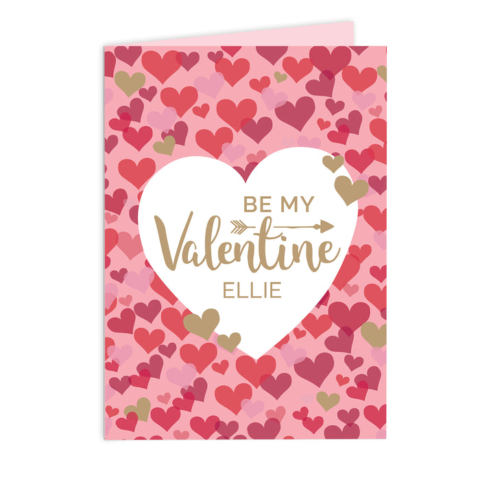 Personalised Valentine's Day Confetti Hearts Card - The Gift Cabin UK