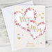 Personalised Mr & Mrs Confetti Hearts Wedding Card - The Gift Cabin UK