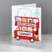 Personalised London Animal Bus Birthday Card - The Gift Cabin UK