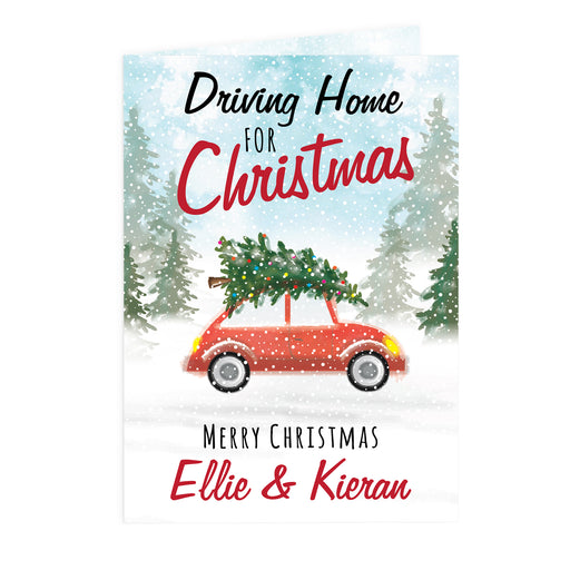 Personalised 'Driving Home For Christmas'' Card - The Gift Cabin UK