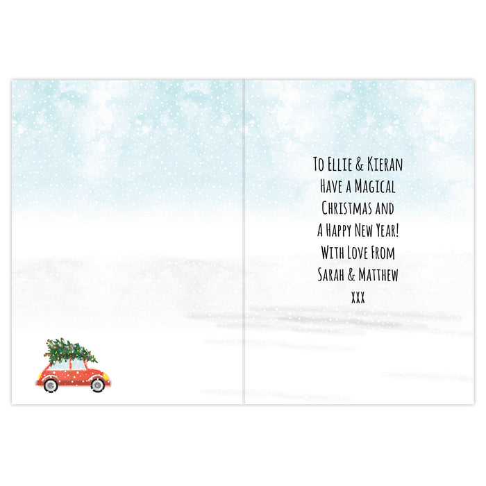 Personalised 'Driving Home For Christmas'' Card - The Gift Cabin UK