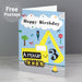 Personalised Digger Birthday Card - The Gift Cabin UK