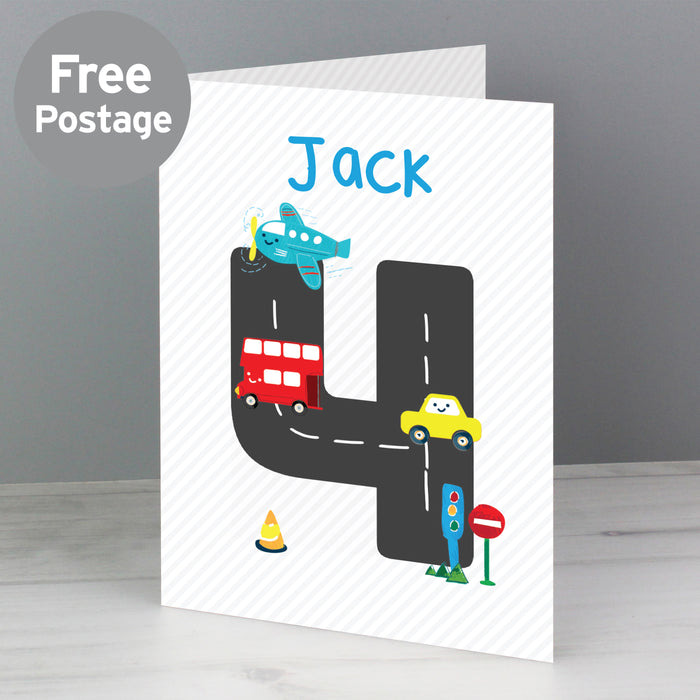 Personalised Vehicles Birthday Card - The Gift Cabin UK