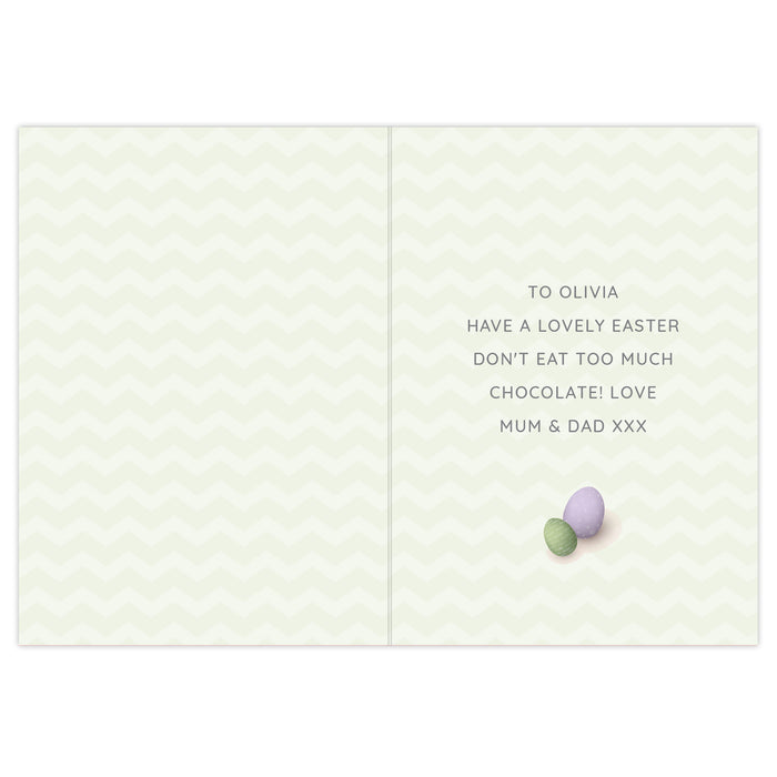 Personalised Easter Bunny Card - The Gift Cabin UK