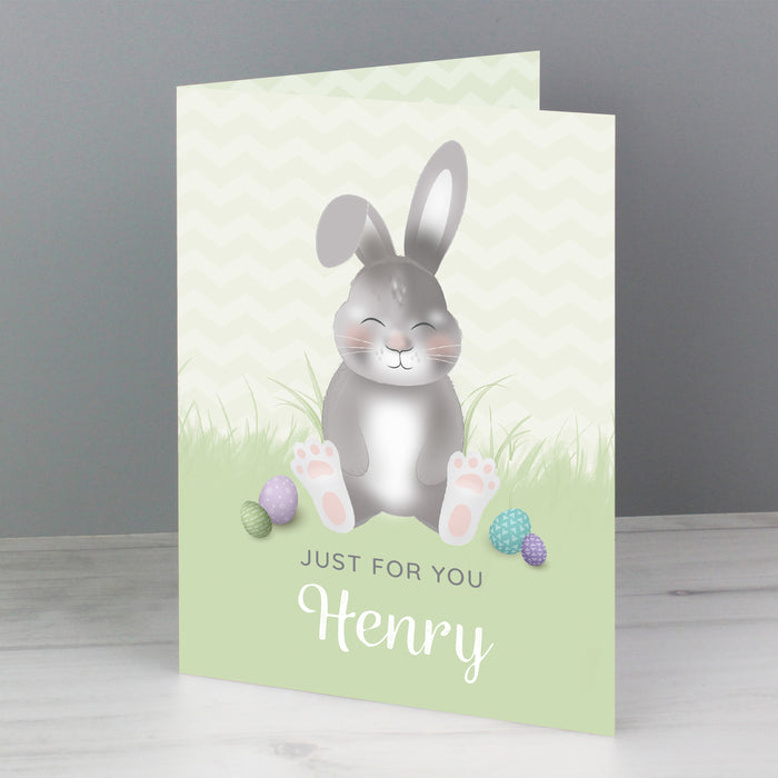 Personalised Easter Bunny Card - The Gift Cabin UK