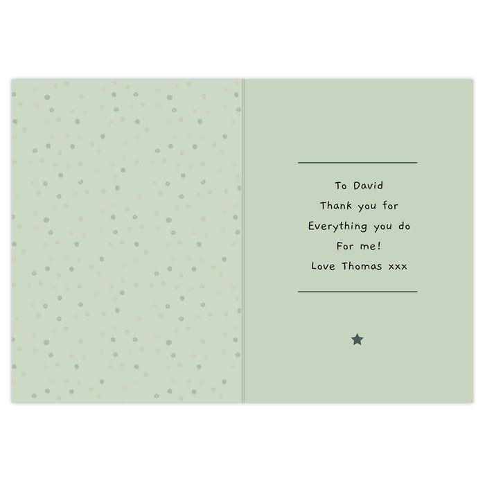 Personalised 'You're Like a Dad to Me' Card - The Gift Cabin UK