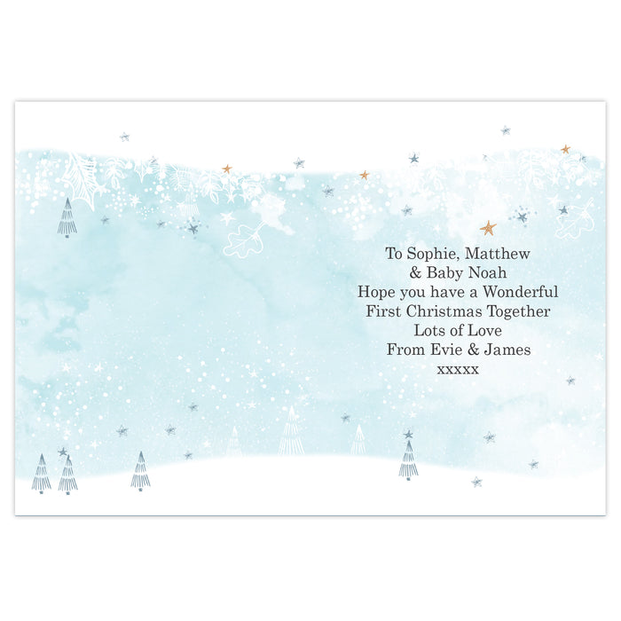 Personalised Polar Bear '1st Christmas As A Family' Card - The Gift Cabin UK