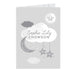 Personalised New Baby Moon & Stars Card - The Gift Cabin UK