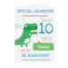 Personalised 'Be Roarsome' Dinosaur Card - The Gift Cabin UK