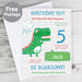 Personalised 'Be Roarsome' Dinosaur Card - The Gift Cabin UK