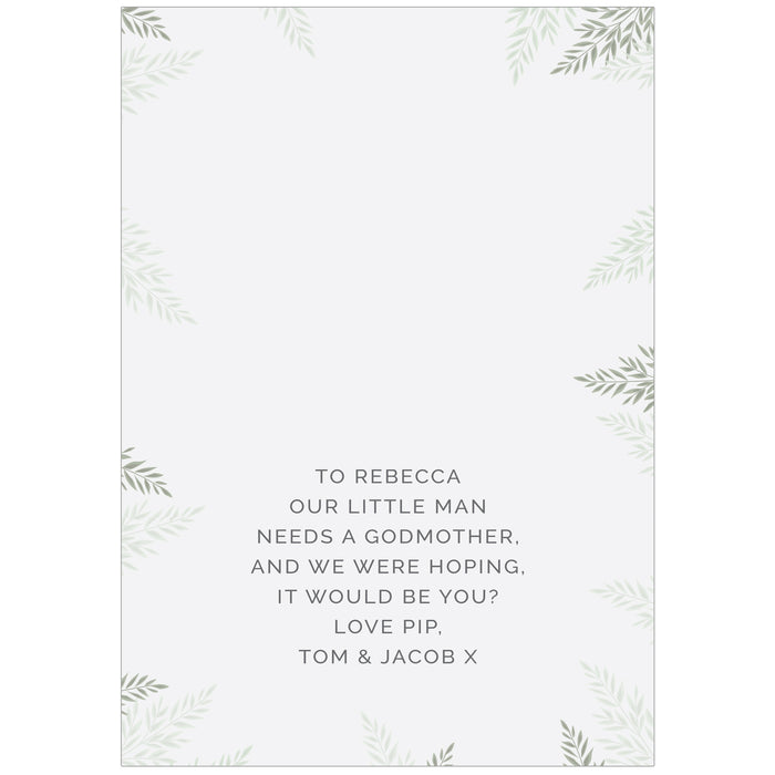 Personalised Godparent Card - The Gift Cabin UK