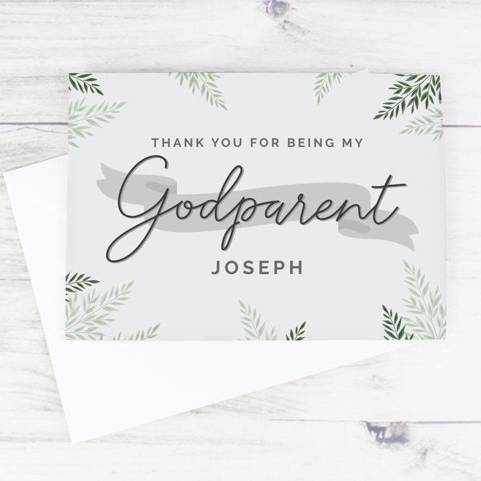 Personalised Godparent Card - The Gift Cabin UK