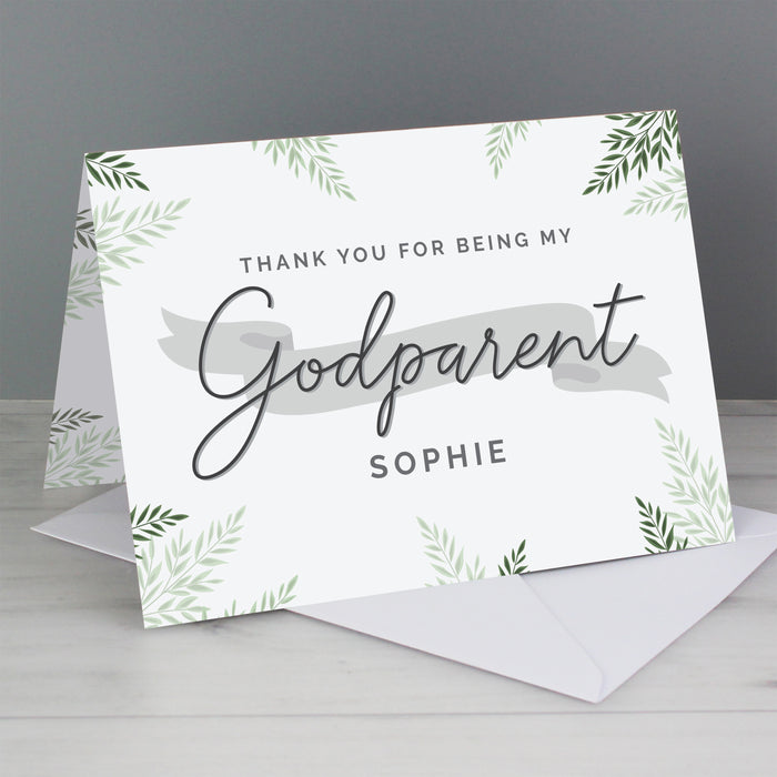 Personalised Godparent Card - The Gift Cabin UK