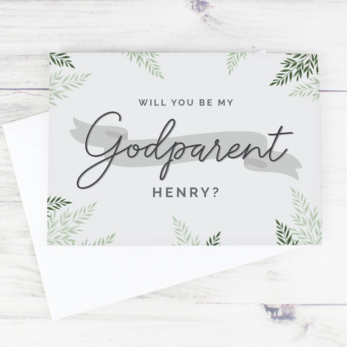 Personalised Godparent Card - The Gift Cabin UK