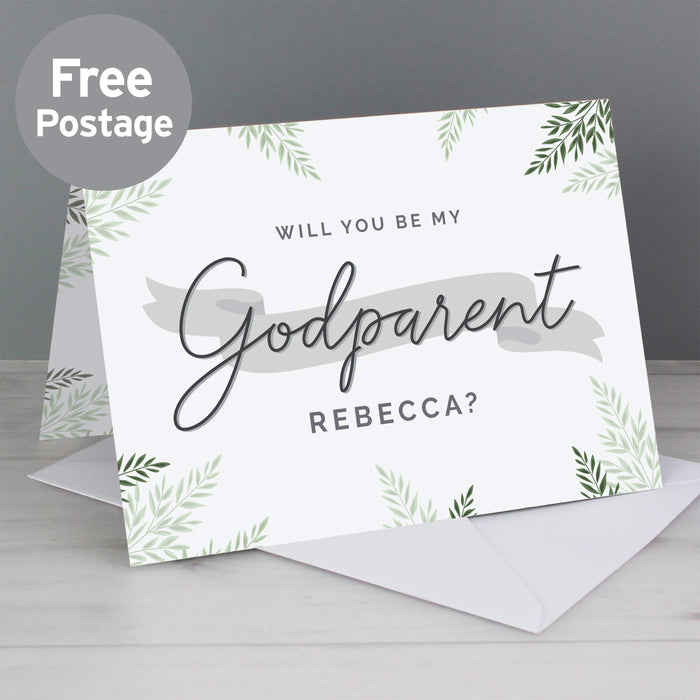 Personalised Godparent Card - The Gift Cabin UK