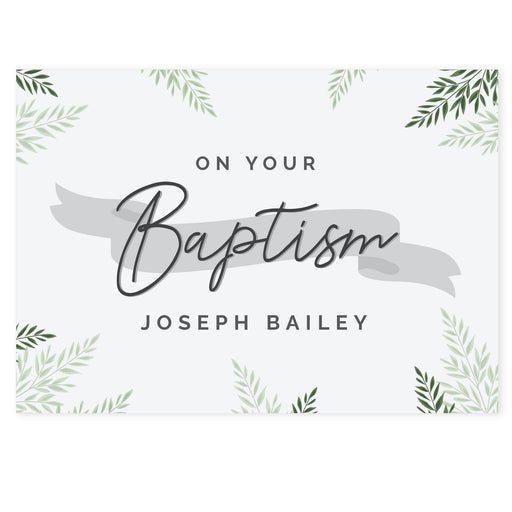 Personalised Baptism Card - The Gift Cabin UK