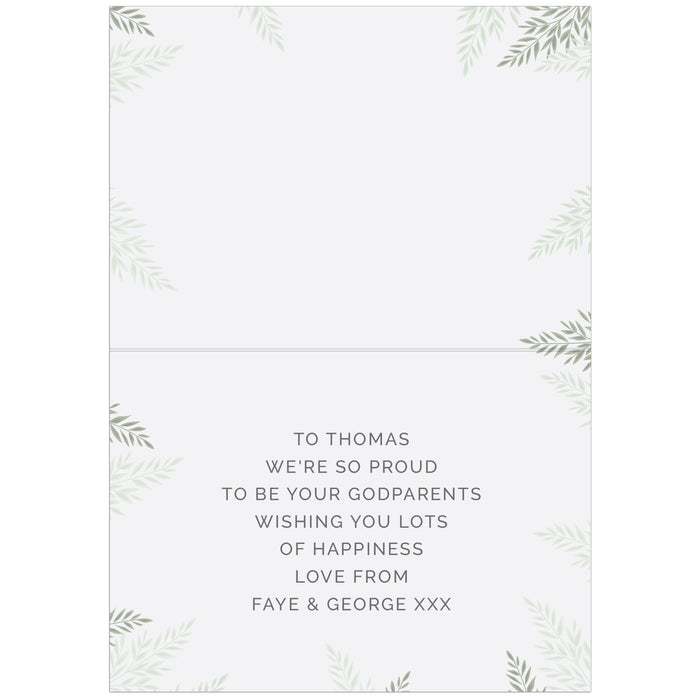 Personalised Baptism Card - The Gift Cabin UK