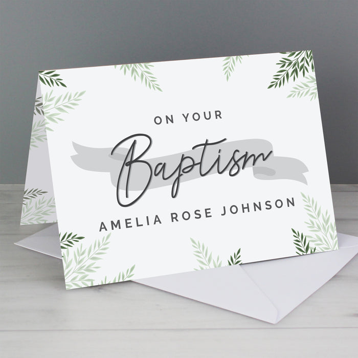 Personalised Baptism Card - The Gift Cabin UK