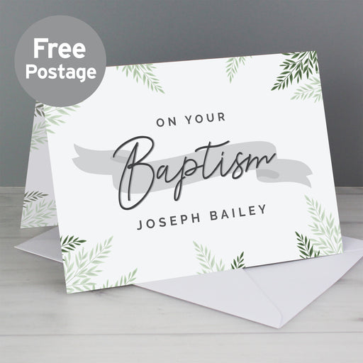 Personalised Baptism Card - The Gift Cabin UK